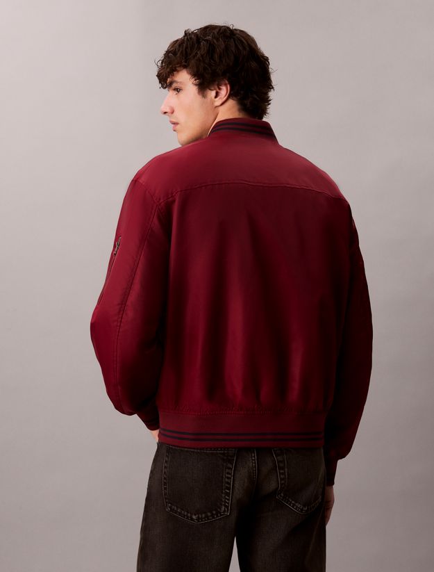 Nylon Tipped Bomber Jacket