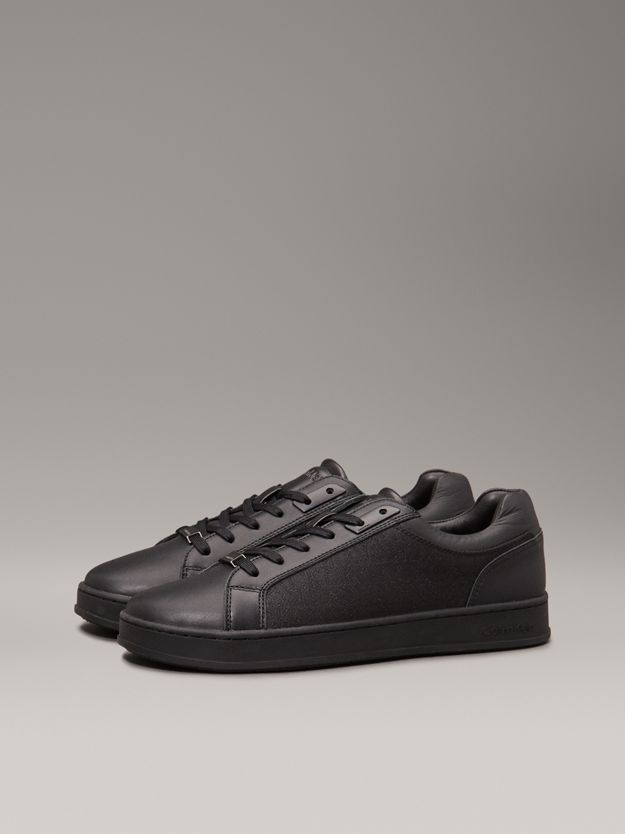 Leather Logo Trainers