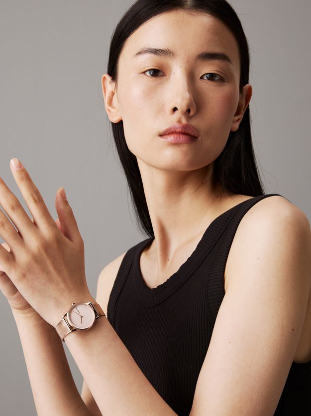 Linear Dial and Bracelet Watch