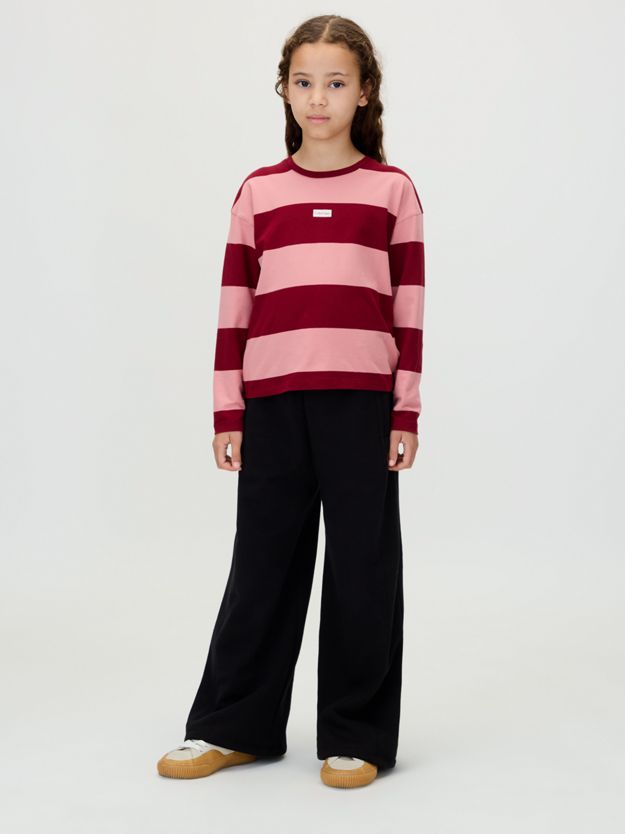 Wide Leg Pintuck Joggers