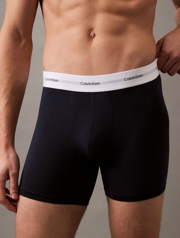 3 Pack Boxer Briefs - Cotton Modal Stretch