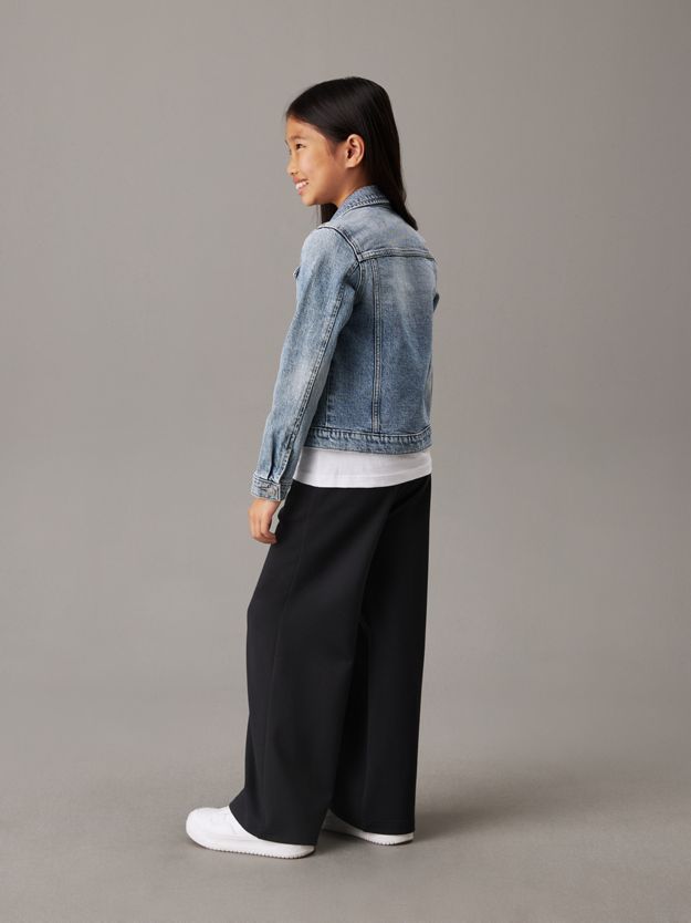 Wide Leg Milano Twill Trousers