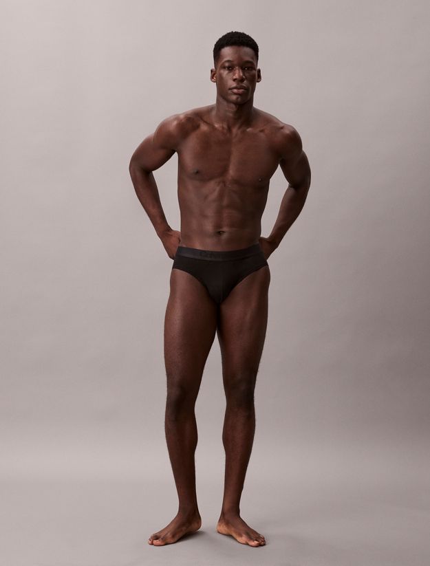 3 Pack Hip Briefs - CK Black