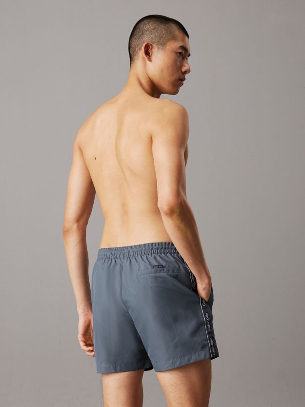 Medium Drawstring Swim Shorts - Logo Tape