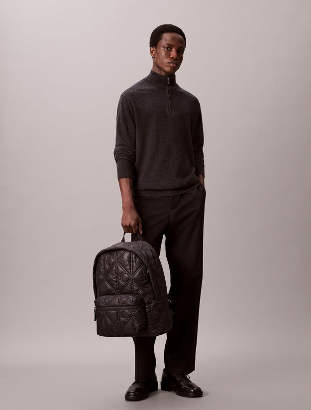 Puffer Monogram Logo Backpack