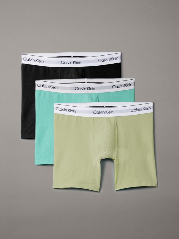 3 Pack Boxer Briefs - Icon Cotton Stretch