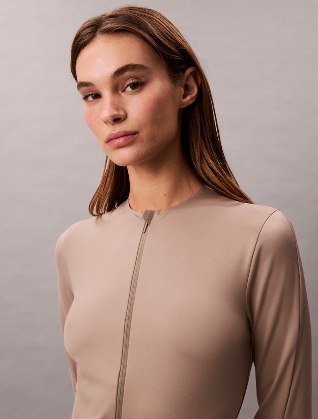 Invisible Midlayer Shapewear Zip Up Jacket