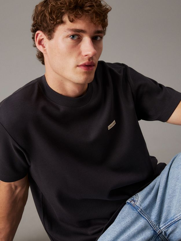 Cotton Stretch Badge T-shirt