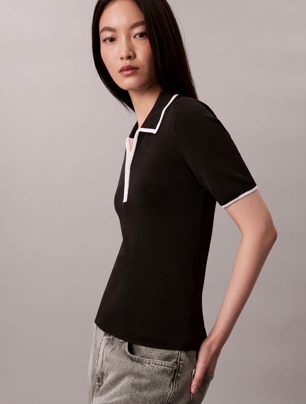 Quarter Zip Classic Polo Shirt