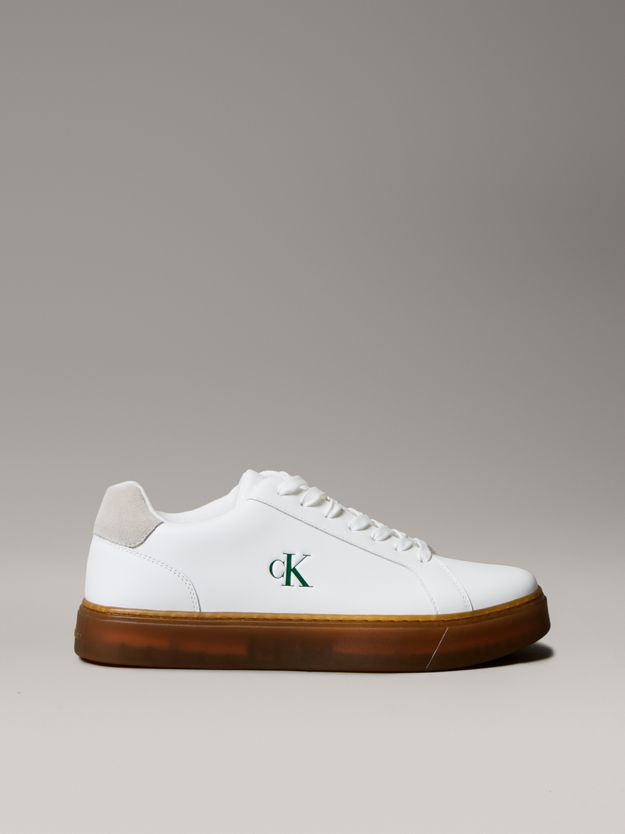 Smooth Leather Flexible Sole Trainers