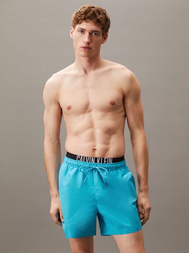 Double Waistband Swim Shorts - Intense Power
