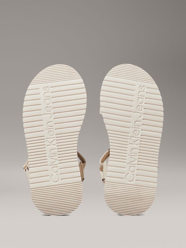 Canvas Platform Sandals