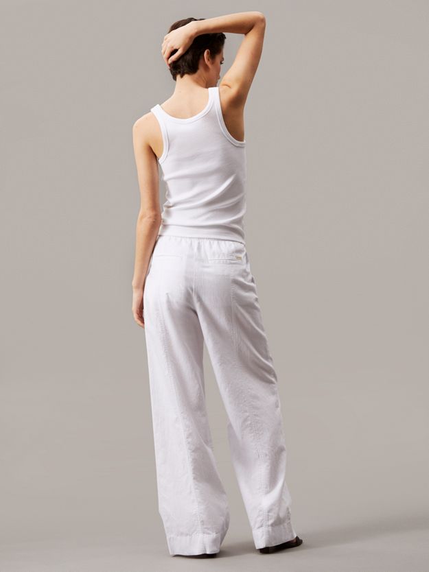 Ribbed Cotton Logo Tank Top