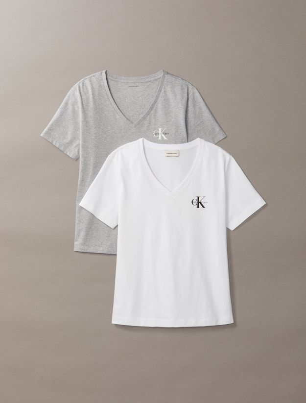 2 Pack Cotton V-Neck T-shirts