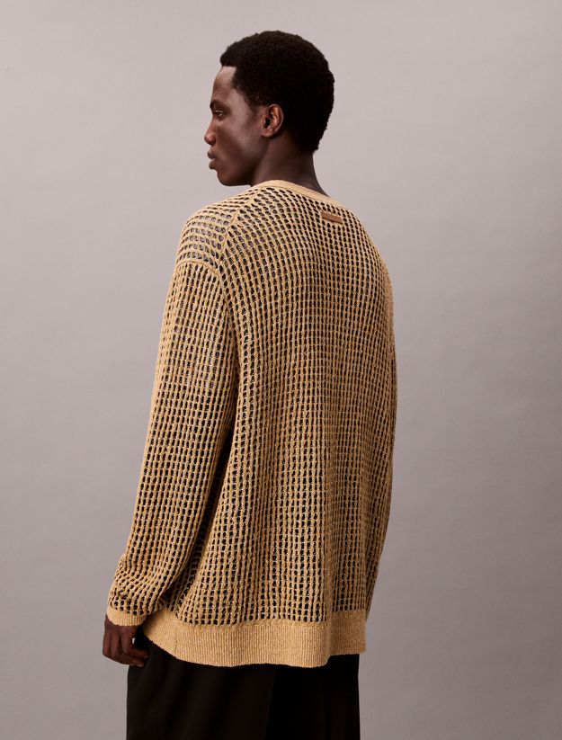 Linen Open Stitch Cardigan