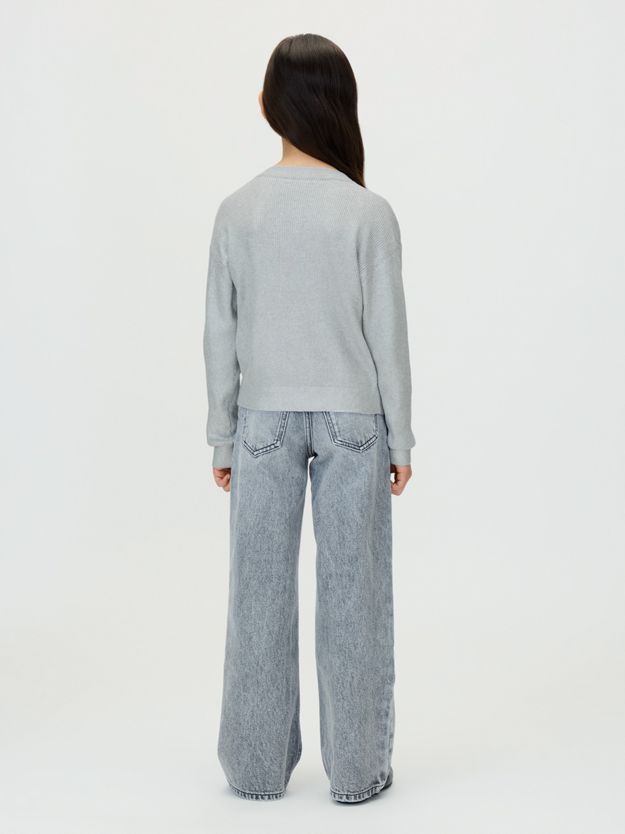 Silver Coated Cardigan Jumper