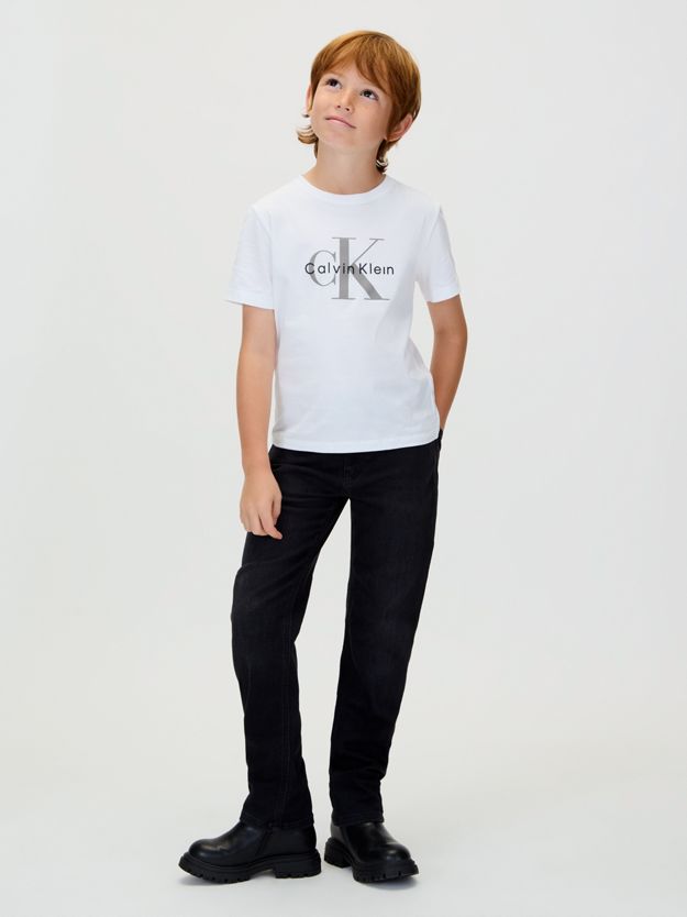 Mid Rise Straight Jeans