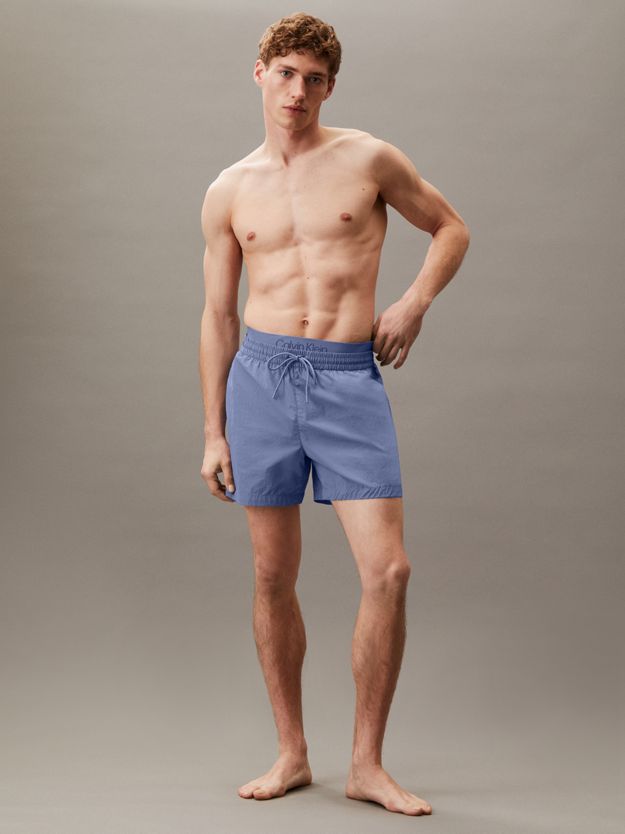 Double Waistband Swim Shorts - CK Soft Nylon