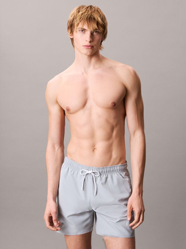 Medium Drawstring Swim Shorts - CK Monogram