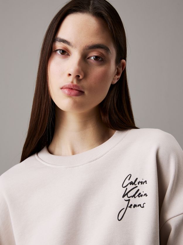 Boxy Cotton Terry Sweatshirt
