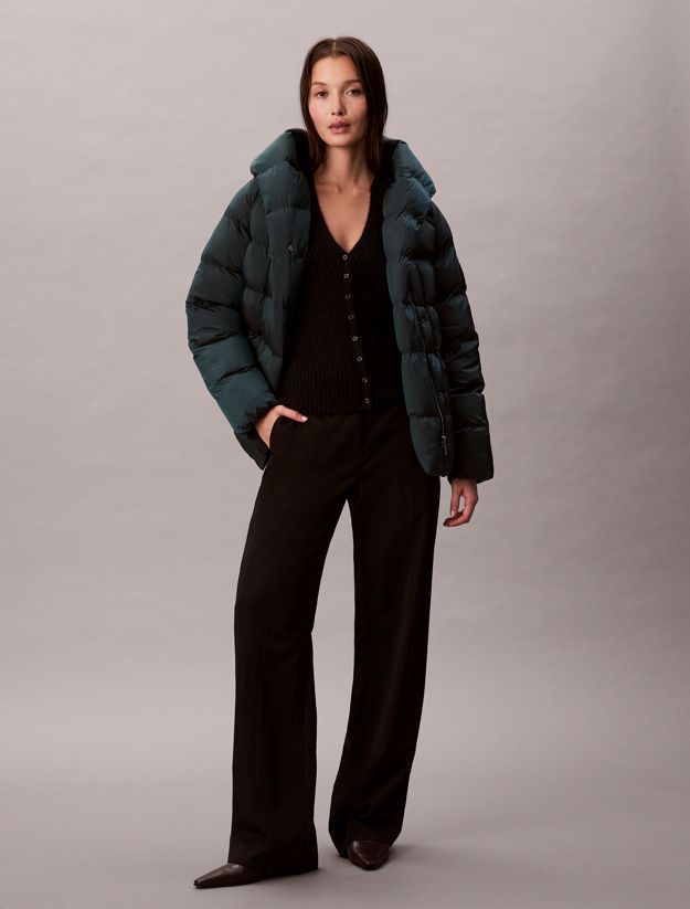 Shine Wrap Puffer Jacket