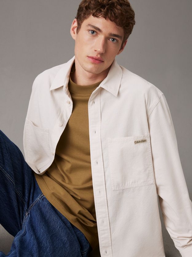 Relaxed Cotton Chambray Shirt