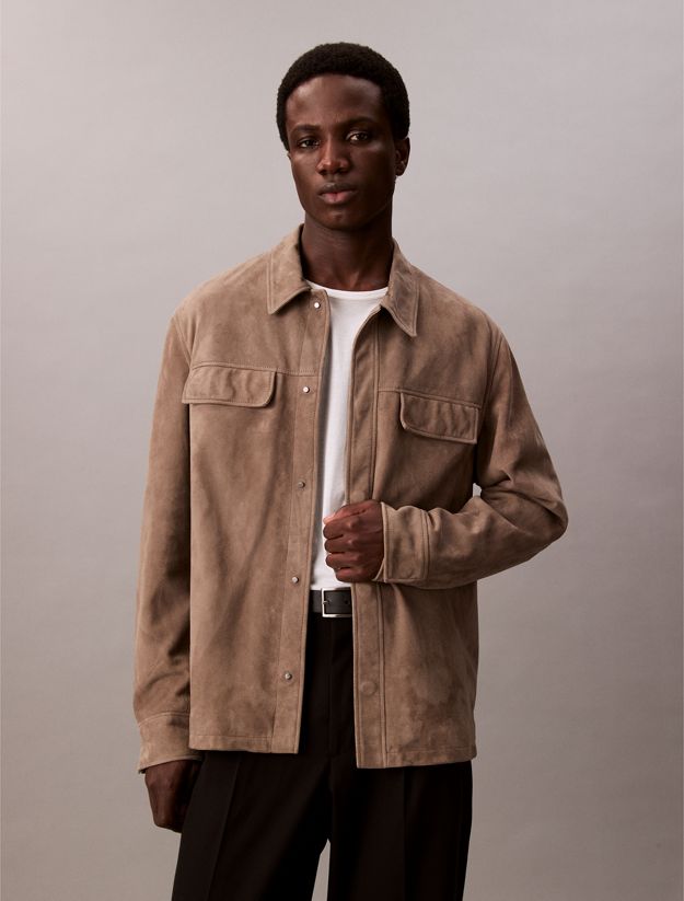 Suede Shirt Jacket