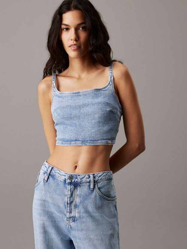 Denim Bralette Top