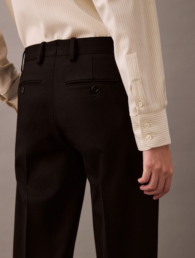 Classic Wool Gabardine Trousers