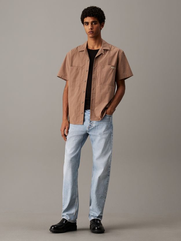 Cotton Poplin Short Sleeve Shirt