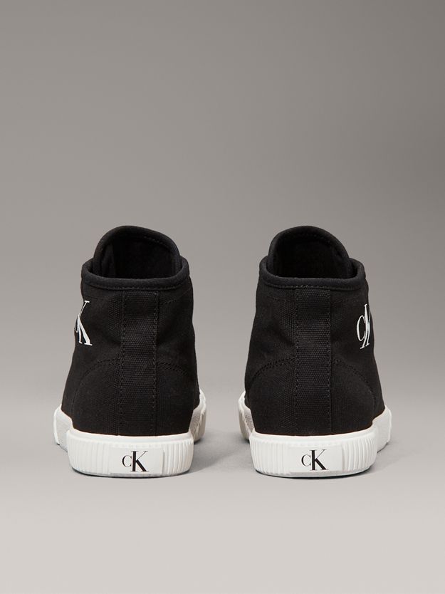 Canvas Low Profile High-Top Trainers