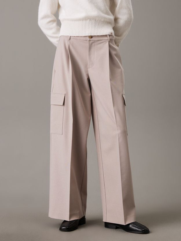 Relaxed Tailored Cargo Trousers