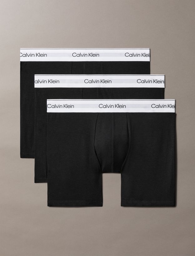 3 Pack Boxer Briefs - Icon Cotton Stretch
