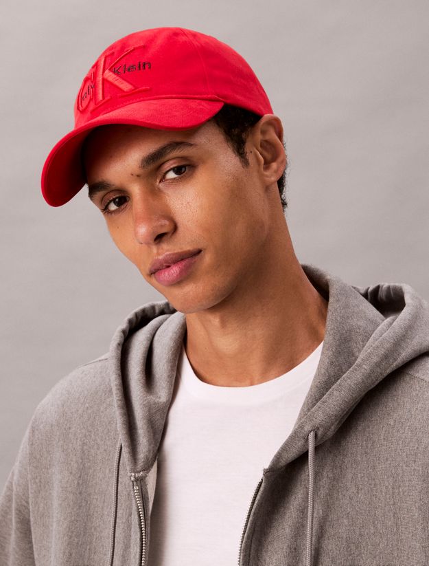 Layered Monogram Logo Graphic Baseball Cap