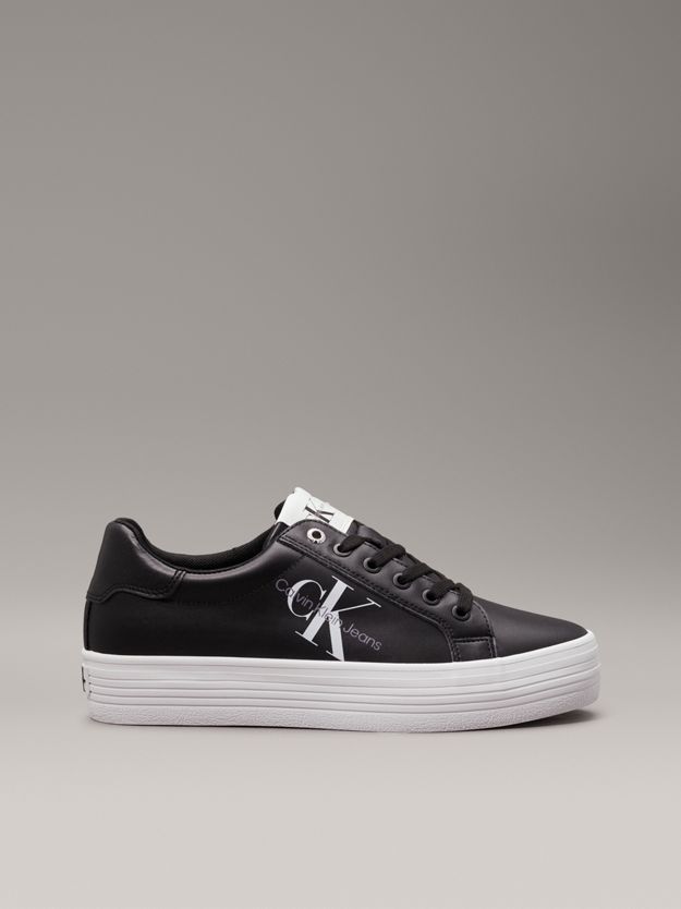 Leather Platform Trainers