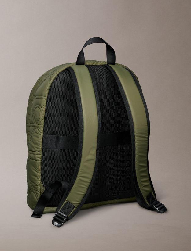 Puffer Monogram Logo Backpack