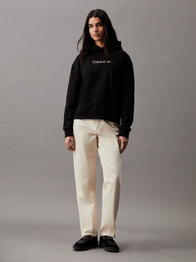 Cotton Terry Logo Hoodie