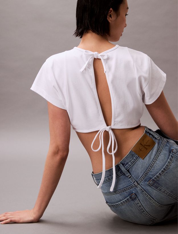 Cropped Tie-Back Top - Pride