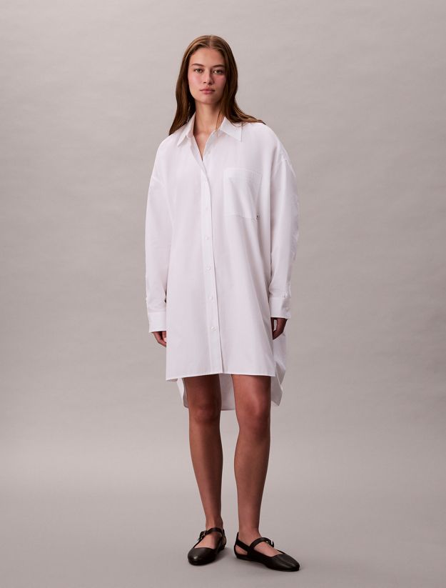 Cotton Relaxed Shirt Dress
