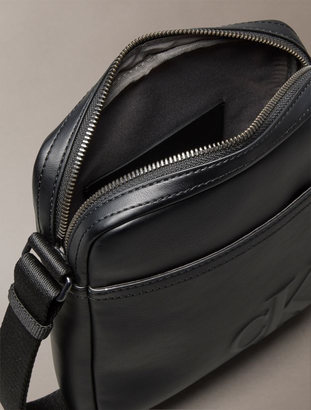 Embossed Monogram Logo Reporter Bag