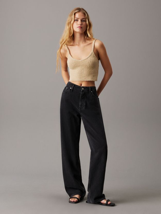 Textured Knit Bralette Top