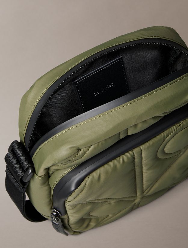 Puffer Monogram Logo Reporter Bag