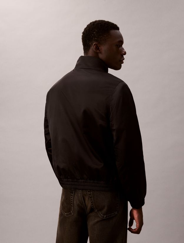 Padded Zip Mock Neck Jacket