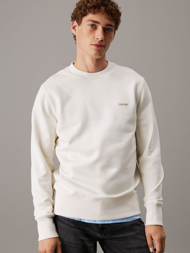 Cotton Terry Badge Sweatshirt