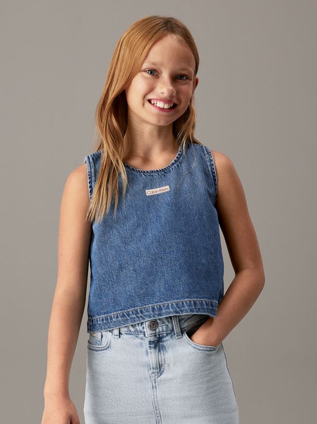 Denim Sleeveless Top