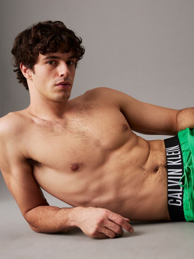 Logo Waistband Swim Shorts - Intense Power