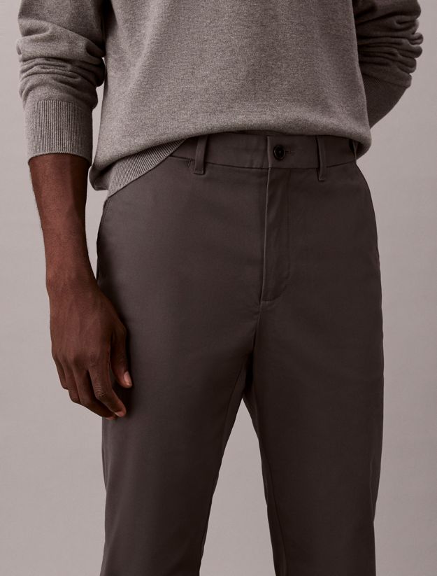 Slim Sateen Chino Trouser