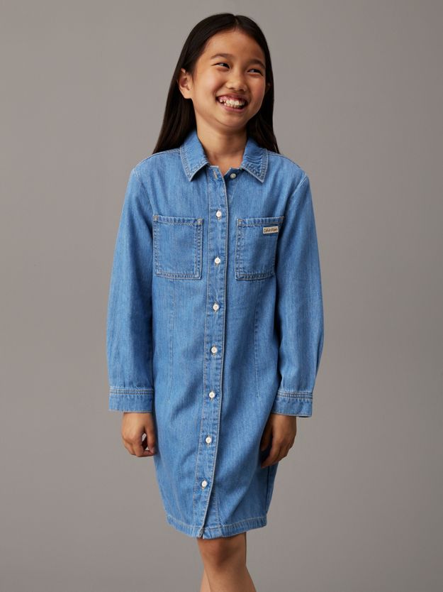 Relaxed Denim Shirt Dress