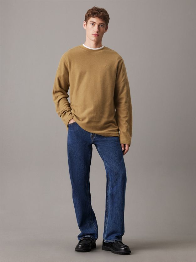 Brushed Rib Long Sleeve T-shirt