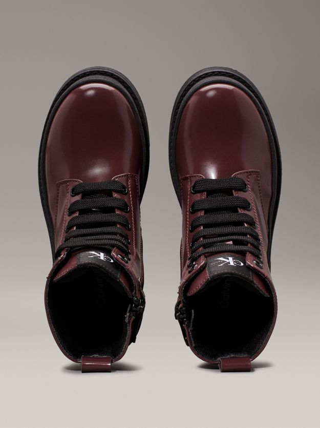 Kids Lace-Up Boots with Zip